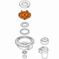 Support inférieur de meule 149198350 / 996530017952 / 421941094161 - SAECO PHILIPS
