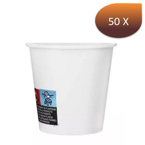 Gobelet carton blanc 120 ml