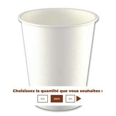 Gobelet carton blanc 180 ml - 7oz