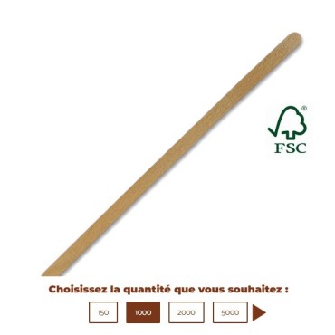 Agitateur : spatule à café en bois - marque Firstpack - boite de 1000