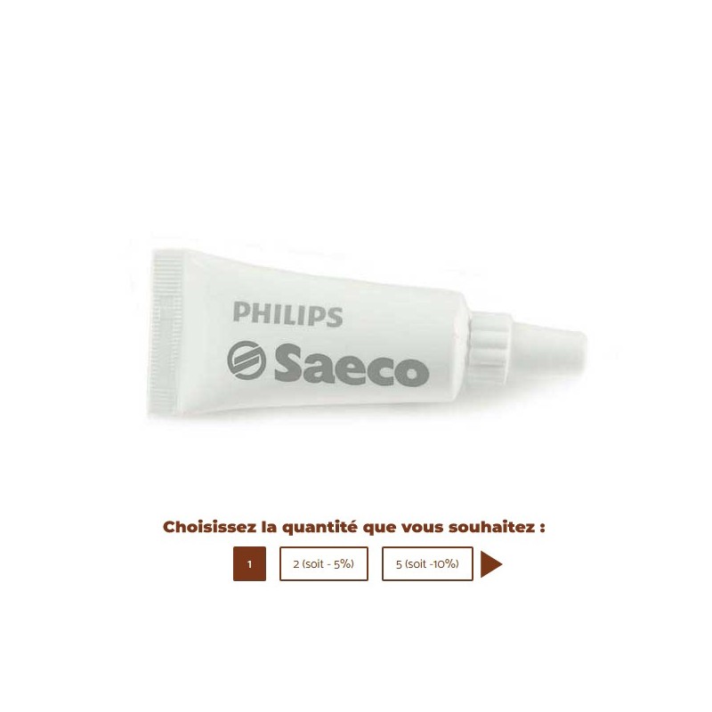 Tube de graisse silicone  origine SAECO GAGGIA PHILIPS 5g - 11005044 -  421946017941 - 421945031791