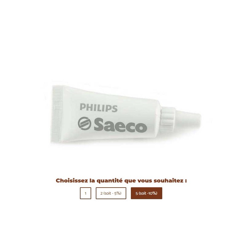 Tube de graisse silicone origine 421945031791 SAECO GAGGIA PHILIPS 5g