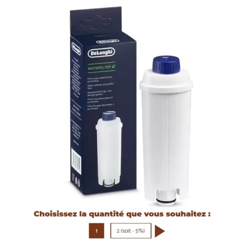 DELONGHI Cartouche filtrante DLSC002 / SER3017