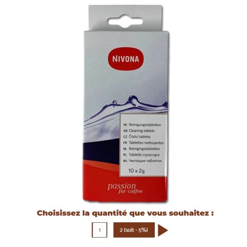 Tablettes de nettoyage NIRT701 (10  tablettes) - NIVONA