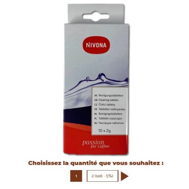NIVONA 10 Tablettes de nettoyage NIRT701