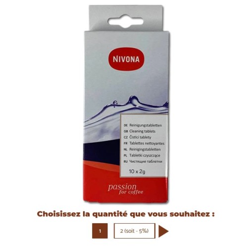 NIVONA 10 Tablettes de nettoyage NIRT701