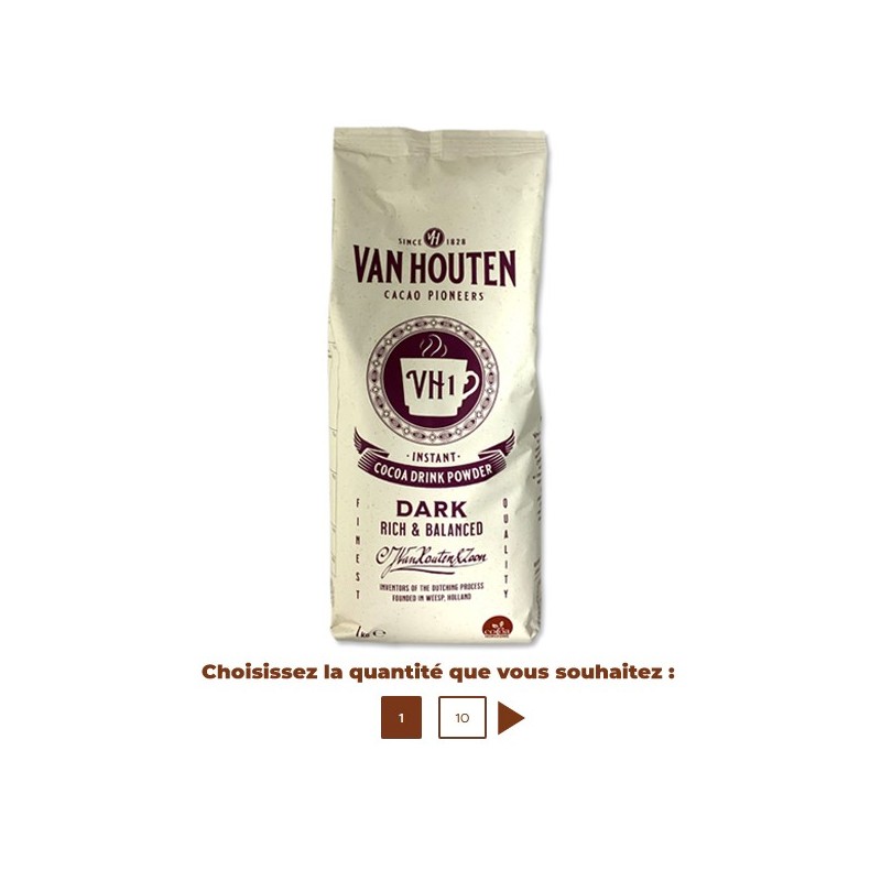 Boisson chocolat Dream choco drink VH1 15% cacao 1kg - VAN HOUTEN