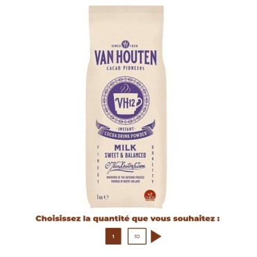 Boisson au chocolat en poudre VH12 1 kg - VAN HOUTEN