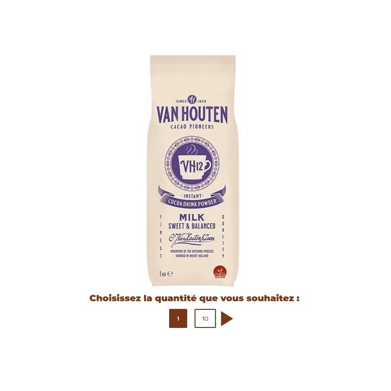 Boisson au chocolat en poudre VH12 1 kg - VAN HOUTEN
