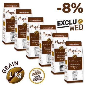 Café grain ALBERTO 1 Kg MAPALGA