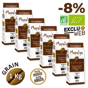 Café grain 1Kg ALBERTO Bio - MAPALGA