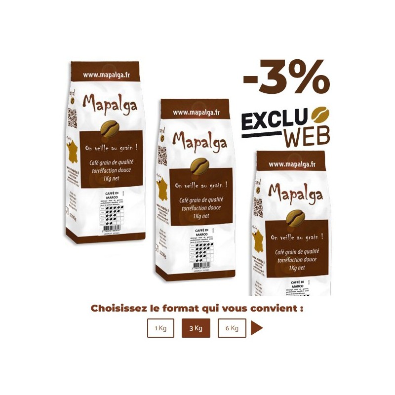 Café grain Caffè di Marco - 1Kg - MAPALGA Café grain Caffè di Marco - 1Kg - MAPALGA