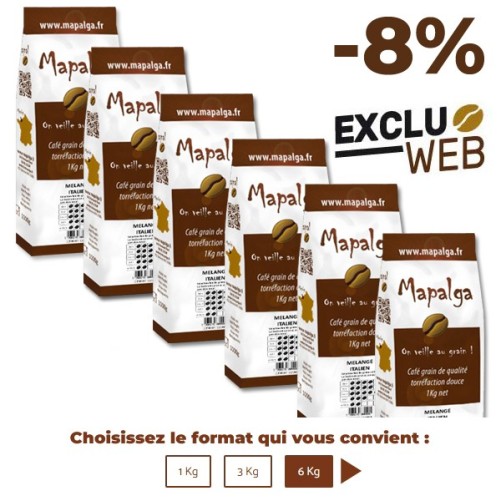 Café grain MÉLANGE ITALIEN - 1Kg - MAPALGA