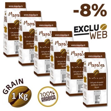 Café grain 1 Kg TOP ARABICA - MAPALGA