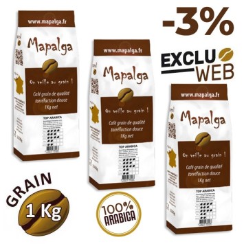 Café grain 1 Kg TOP ARABICA - MAPALGA