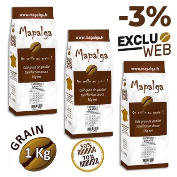 Café grain 1 Kg ESPRESSO GRANDE de MAPALGA
