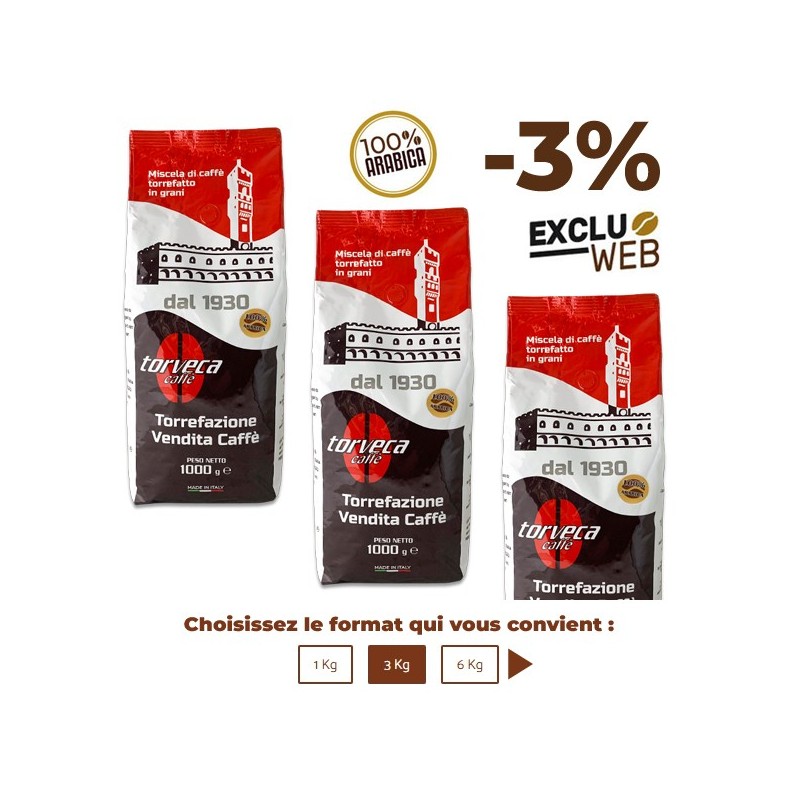 Café grain 100% ARABICA - 1 Kg - TORVECA Café grain 100% ARABICA - 1 Kg - TORVECA