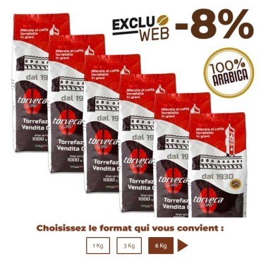 Café grain 100% ARABICA - 1 Kg - TORVECA