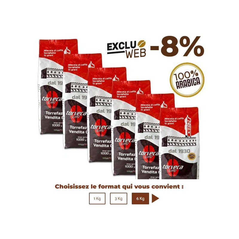 Café grain 100% ARABICA - 1 Kg - TORVECA Café grain 100% ARABICA - 1 Kg - TORVECA