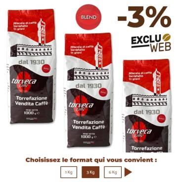 Café grain Blend - 1 Kg - TORVECA