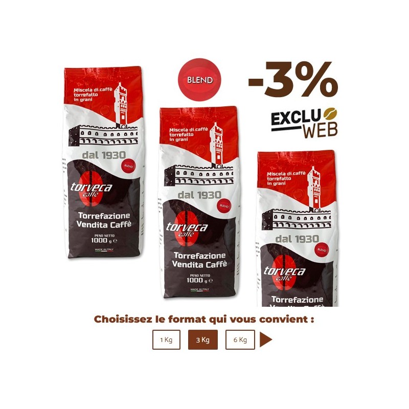 Café grain Blend - 1 Kg - TORVECA