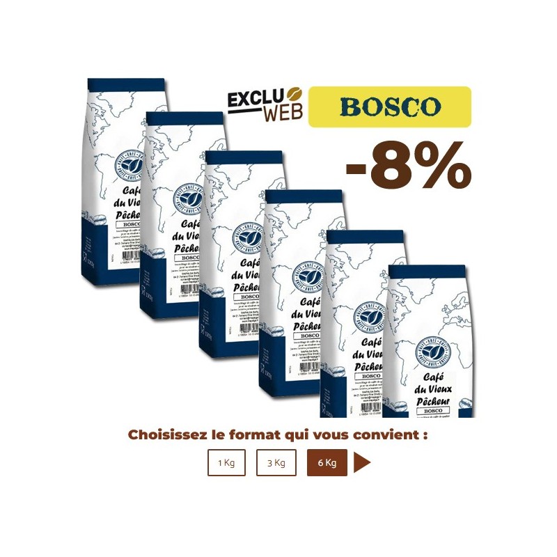 Café grand format BOSCO - CAFÉ DU VIEUX PÊCHEUR Café grand format BOSCO - CAFÉ DU VIEUX PÊCHEUR