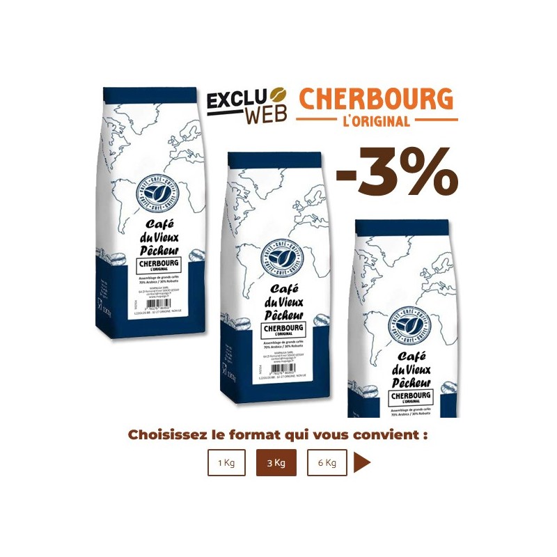 Café grand format CHERBOURG L'Original CAFÉ DU VIEUX PÊCHEUR