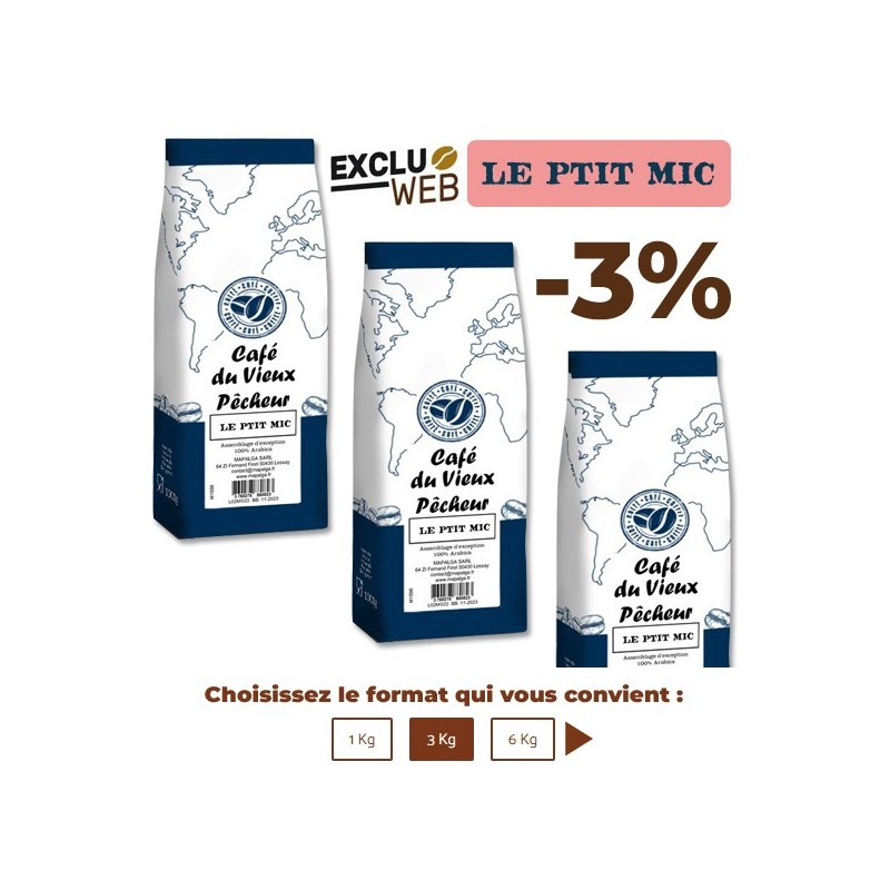 Café grand format LE PTIT MIC - CAFÉ DU VIEUX PÊCHEUR