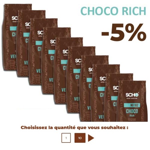 Chocolat chaud CHOCO RICH N°102 14% cacao 1 kg - SCHO