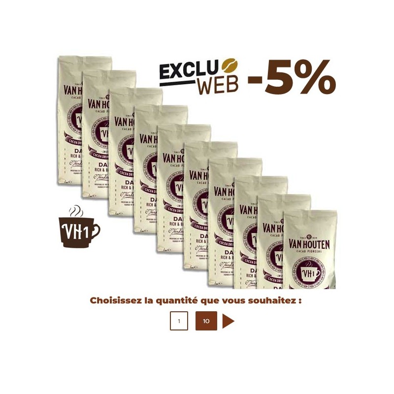Boisson chocolat Dream choco drink VH1 15% cacao 1kg - VAN HOUTEN