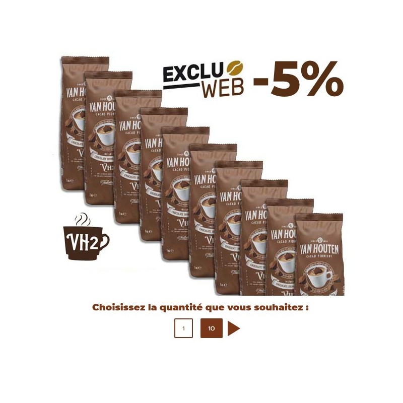 Boisson chocolat Dream choco drink VH2 34% cacao 1kg - VAN HOUTEN