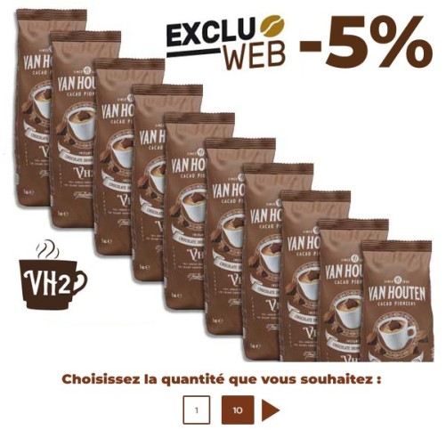 Boisson chocolat Dream choco drink VH2 34% cacao 1kg - VAN HOUTEN