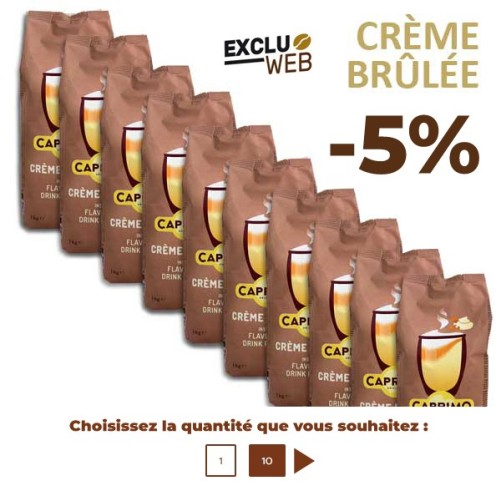Café Cappuccino Crème Brûlée 1Kg - CAPRIMO