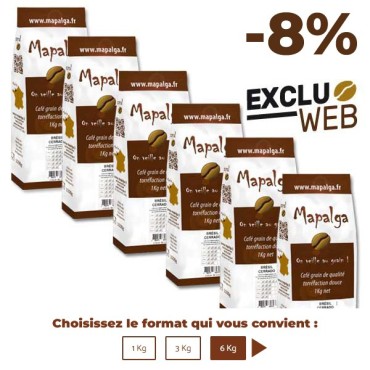 Café grain BRÉSIL CERRADO - 1Kg - MAPALGA