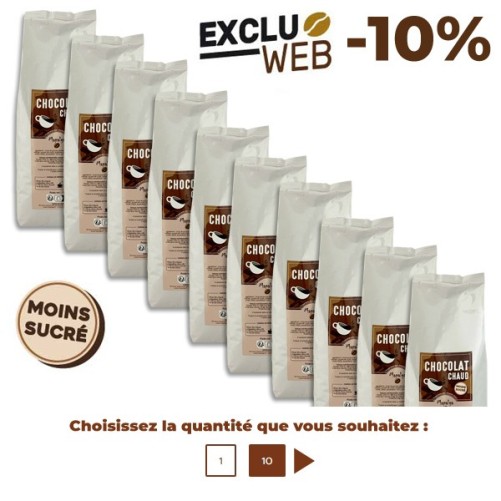 Chocolat chaud instantané moins sucré - 1 Kg - MAPALGA