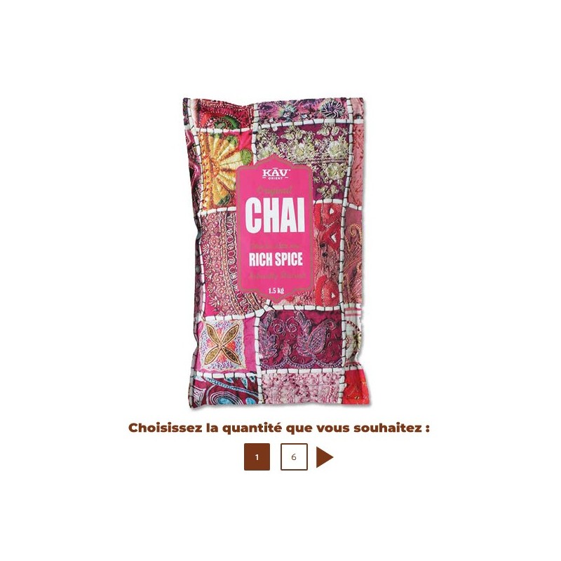 Chai latte Rich Spice 1,5Kg - KAV ORIENT Chai latte Rich Spice 1,5Kg - KAV ORIENT