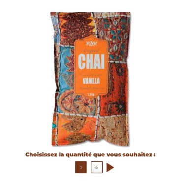 Chai latte Vanilla 1,5 Kg KAV ORIENT