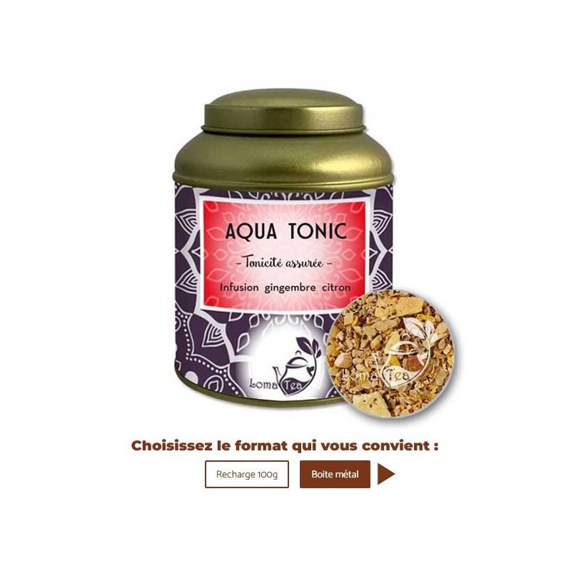 Infusion AQUA TONIC VRAC 100g - LOMATEA