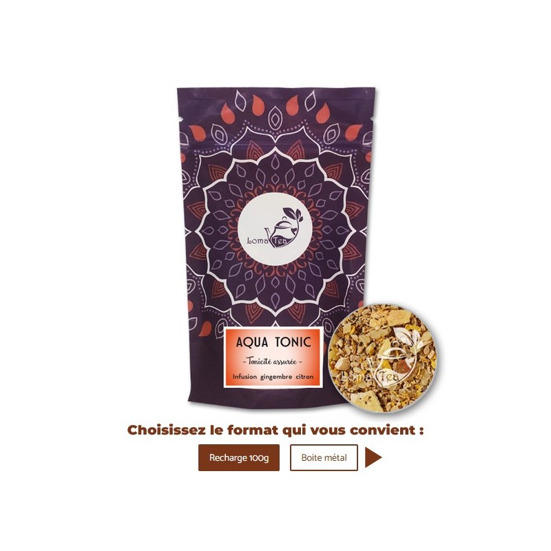 Infusion AQUA TONIC VRAC 100g - LOMATEA