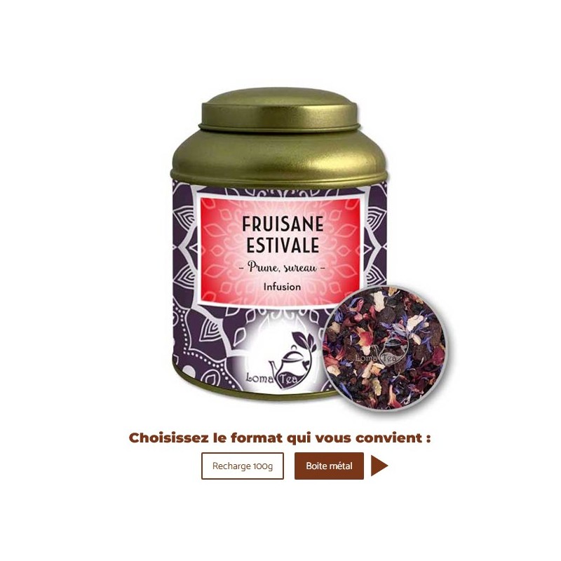 Infusion FRUISANE ESTIVALE VRAC 100g - LOMATEA