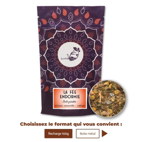 Infusion LA FÉE ENDORMIE VRAC 70g - LOMATEA