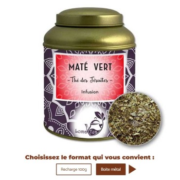 Infusion MATÉ VERT VRAC 100g - LOMATEA