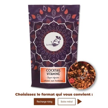 Infusion COCKTAIL VITAMINÉ VRAC 100g - LOMATEA