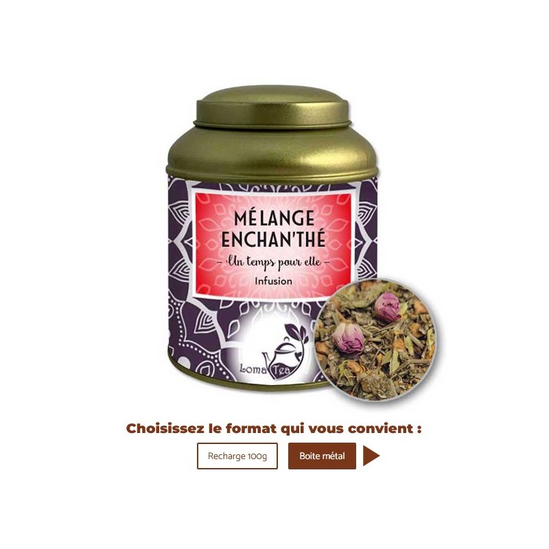 Infusion MÉLANGE ENCHAN'THÉ VRAC 100g - LOMATEA
