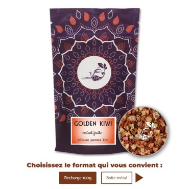 Infusion de fruits GOLDEN KIWI VRAC 100g - LOMATEA