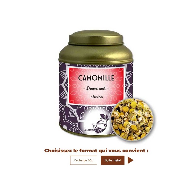 Infusion CAMOMILLE VRAC 60g - LOMATEA