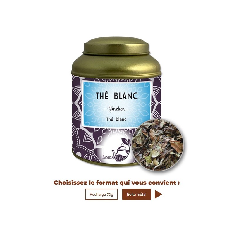 Thé Blanc Pai Mu Tan VRAC 70g - LOMATEA Thé Blanc Pai Mu Tan VRAC 70g - LOMATEA