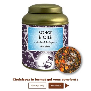 Thé Blanc SONGE ÉTOILÉ VRAC 100g - LOMATEA
