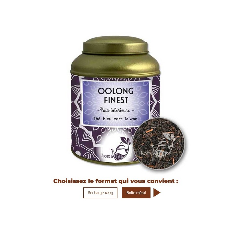 Thé Bleu vert OOLONG FINEST VRAC 100g - LOMATEA Thé Bleu vert OOLONG FINEST VRAC 100g - LOMATEA