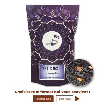 Thé noir au CITRON VRAC 100g - LOMATEA